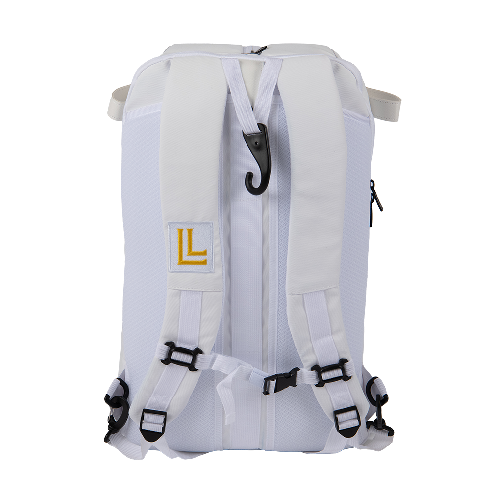 Luccini Baseball Duffel Gear Bag – White