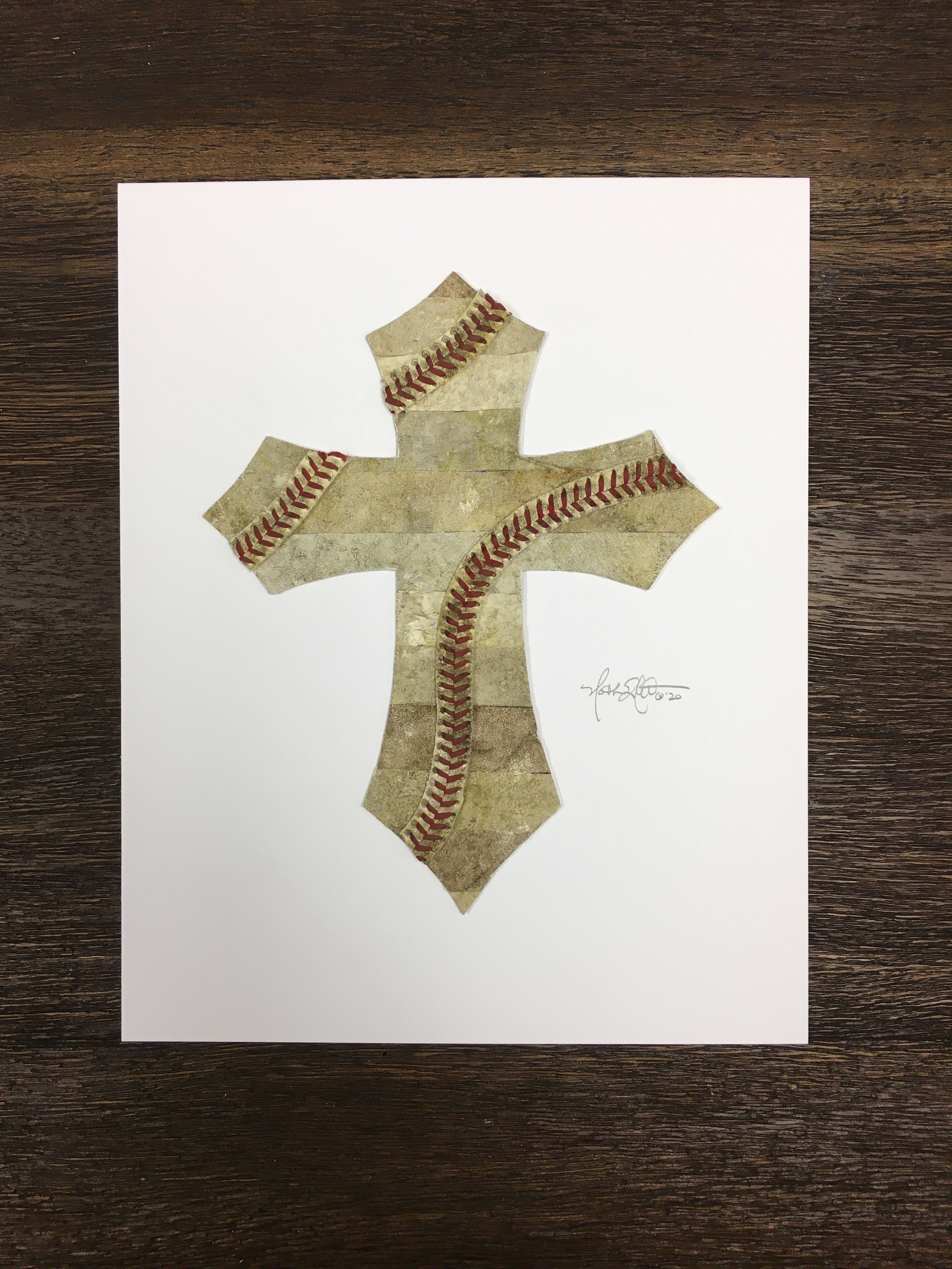 "Two Seam Cross" Original Artwork