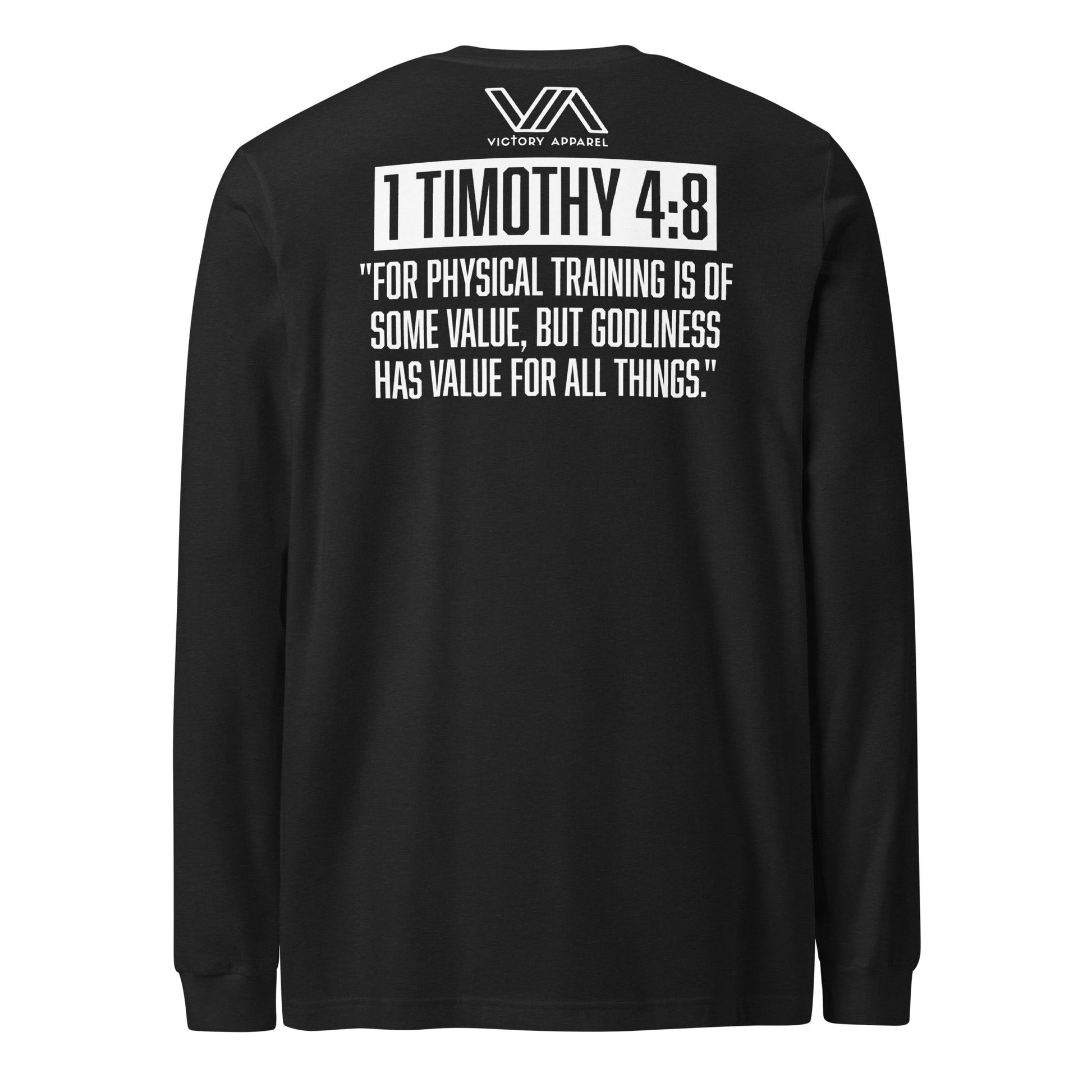 Train in Godliness Longsleeve Tee By Victory Apparel