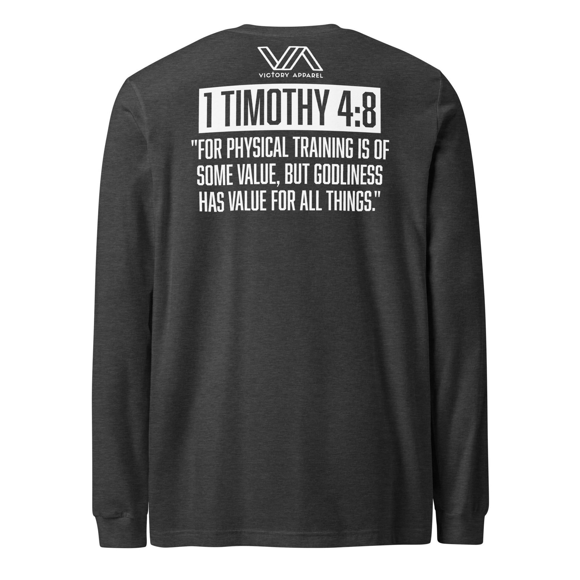 Train in Godliness Longsleeve Tee By Victory Apparel