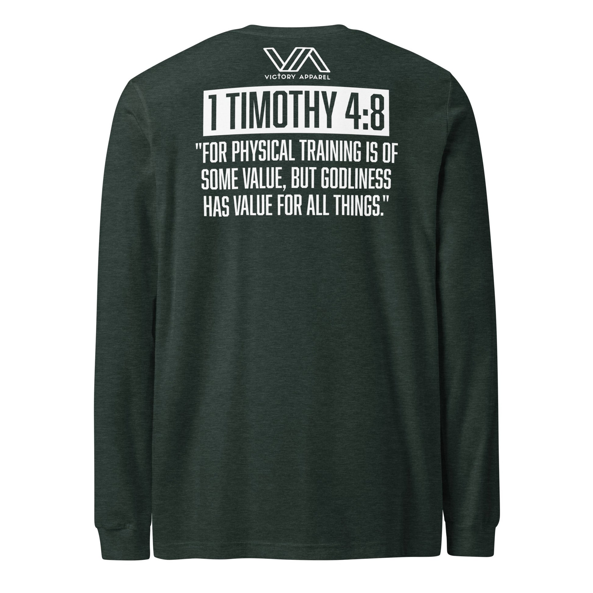 Train in Godliness Longsleeve Tee By Victory Apparel