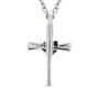 Numbered Baseball Bat Cross Necklace | Sterling Silver Baseball Cross Pendant | Custom Numbered