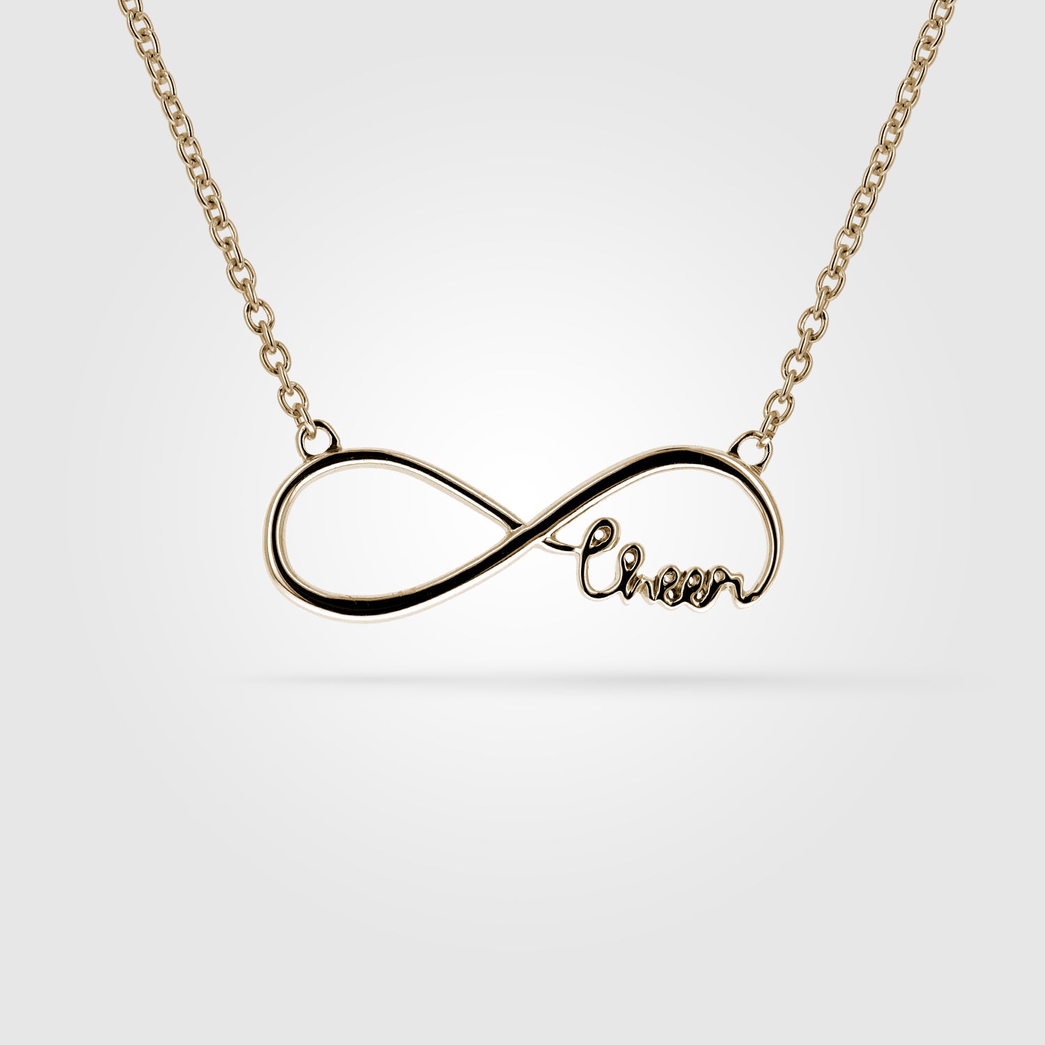 Gold Mini Infinity Cheer Necklace