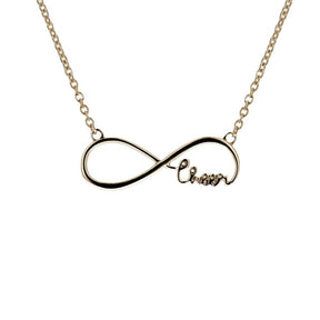 Gold Mini Infinity Cheer Necklace