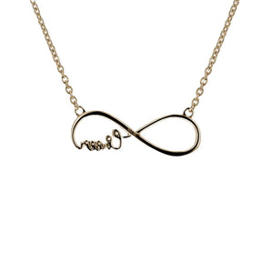 Gold Mini Infinity Cheer Necklace