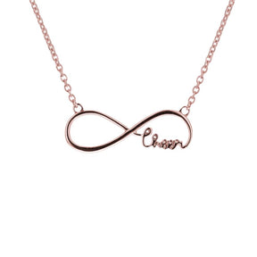 Gold Mini Infinity Cheer Necklace