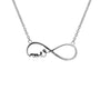 Infinity Cheer Necklace | Stainless Steel | Cheerleader Pendant