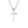 Golf Tee Cross Necklace | Sterling Silver