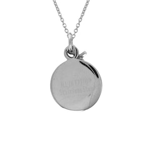 Stainless Mini Volleyball Pendant With Dangle Cross