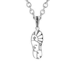 Silver Marathon Necklace | 925 Sterling Silver | 13.1 Mile Half Marathon Pendant