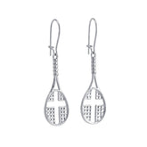 Tennis Racket Dangle Earrings - All In Faith