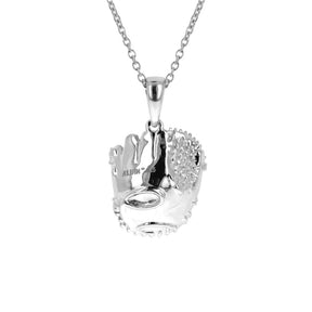 Sterling Mini Baseball Glove Pendant