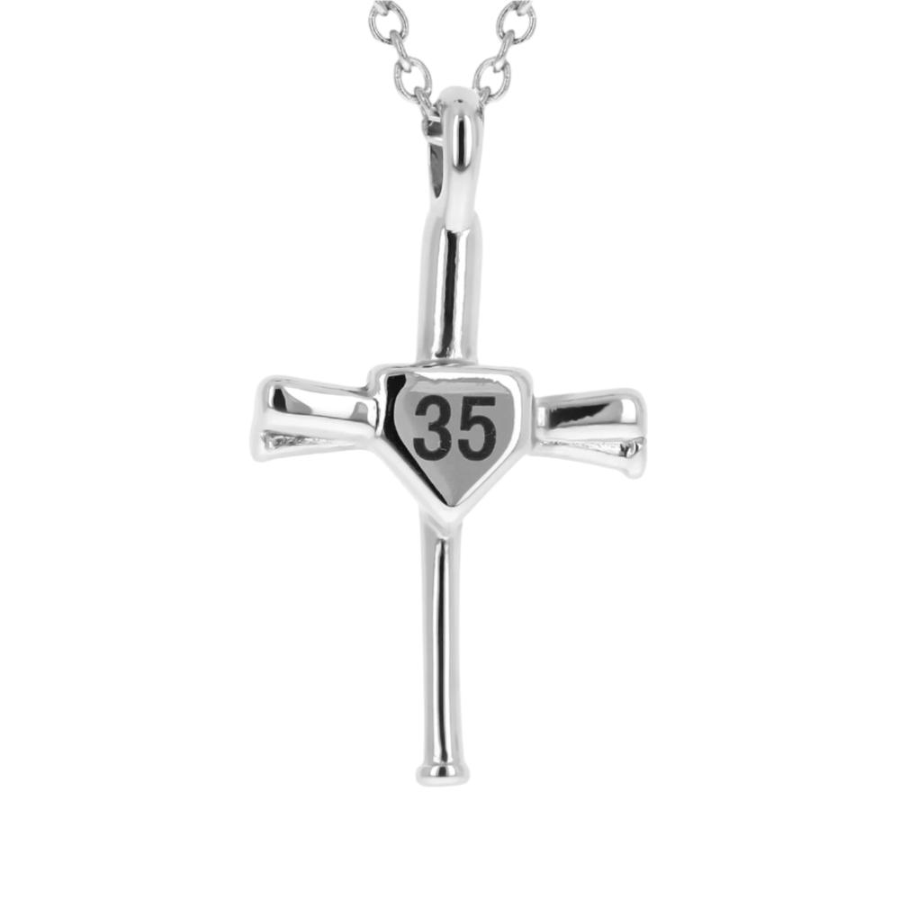 00-99 Baseball Bat Cross Necklaces for Boys with Number Stainless Steel  Athletes Pendant Silver Chain Teen Men's Softball Decor Equipment Youth  Girls Outdoor Sport Fans Jewelry Gift Customized | Wish