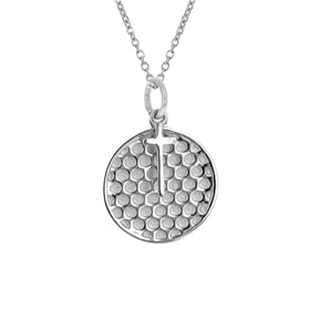 Golf Necklace with Cross Pendant | Sterling Silver | Golf Cross Necklace