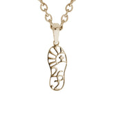Gold Marathon Necklace | 14k Gold | 10K Gold | 26.2 Mile Marathon Pendant