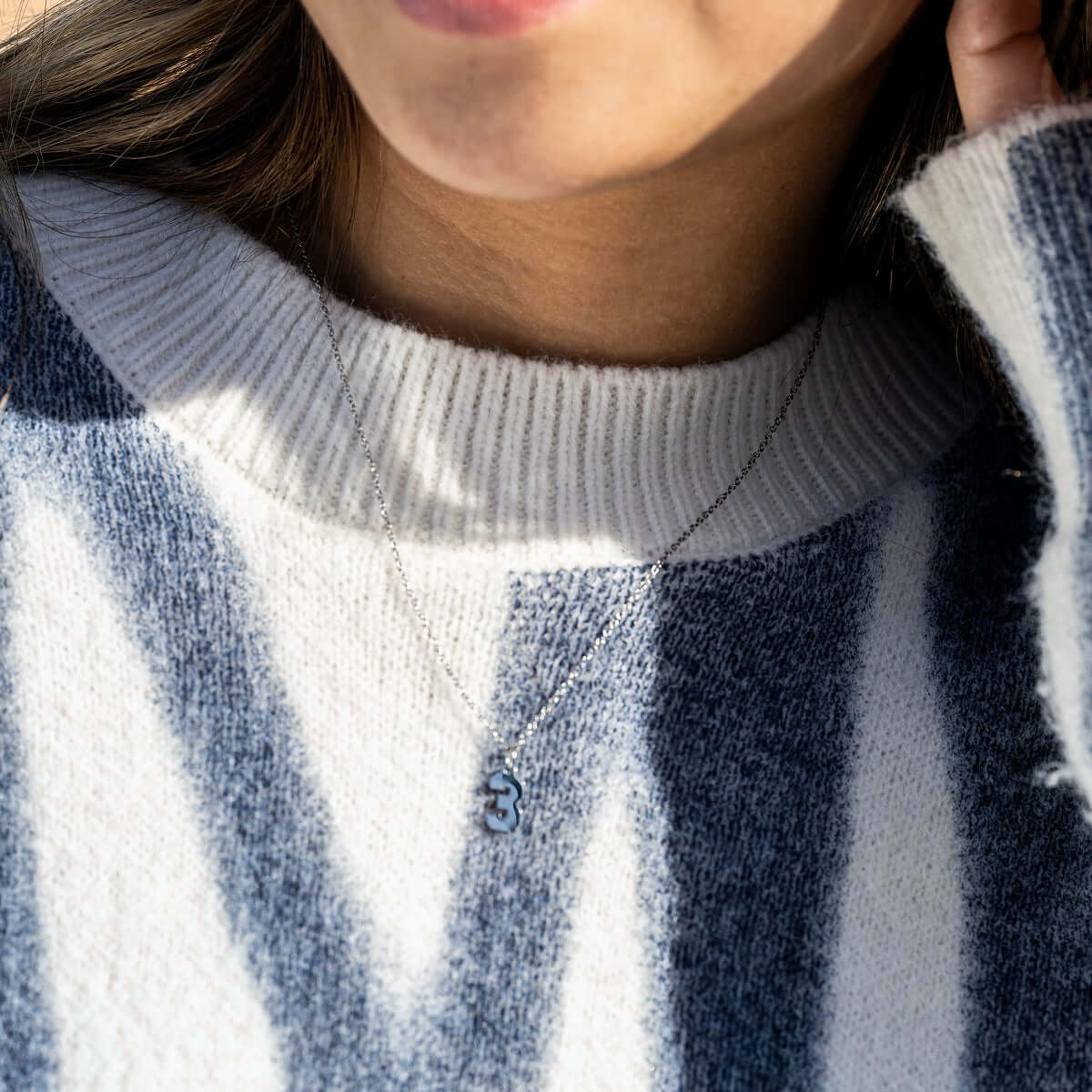 Mini Jersey Number Necklace | Stainless Steel Number Pendant