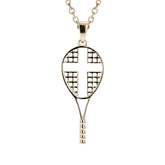 Mini Love All Tennis Racket Cross Necklace