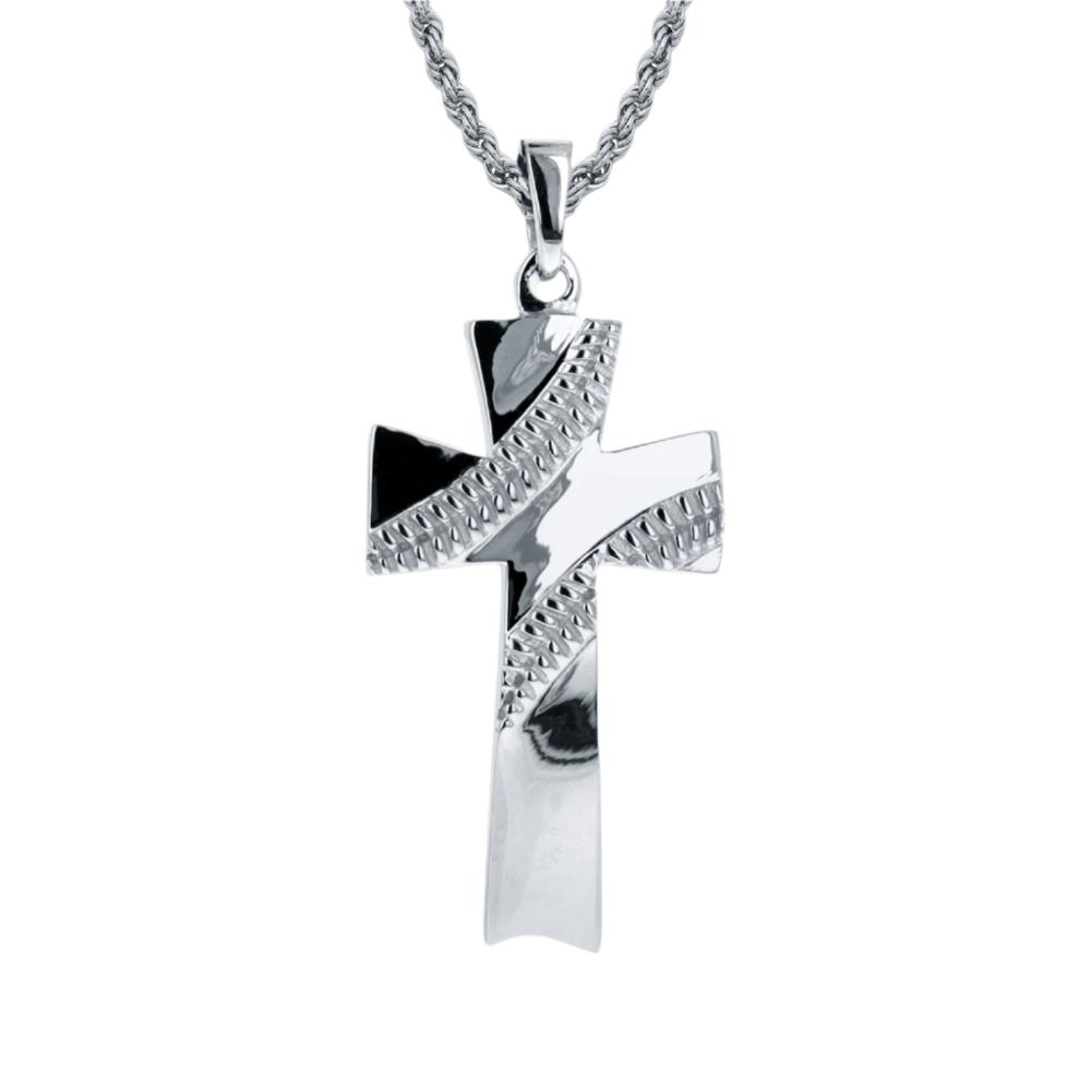 Baseball Cross Necklace | Gold
