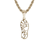 Gold Marathon Necklace | 14k Gold | 10K Gold | 26.2 Mile Marathon Pendant