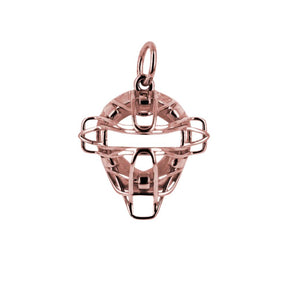 Gold Catchers Mask Bracelet Charm