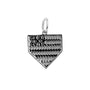 American Flag Home Plate Bracelet Charm | Sterling Silver