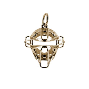 Gold Catchers Mask Bracelet Charm