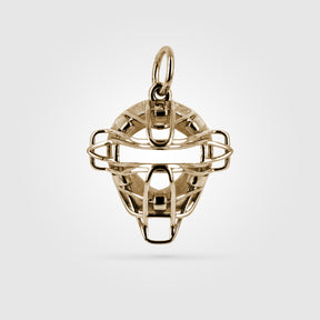 Gold Catchers Mask Bracelet Charm