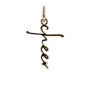 Cheer Cross Bracelet Charm | Gold | Cheerleader Bracelet Charm