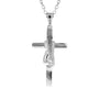 Anchor Punch Boxing Cross Necklace | Sterling Silver | Boxing Cross Pendant | Christian Boxing Necklace