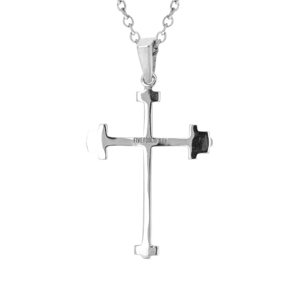 Weightlifting Barbell Athletes Cross Necklace | All In Faith Fitness