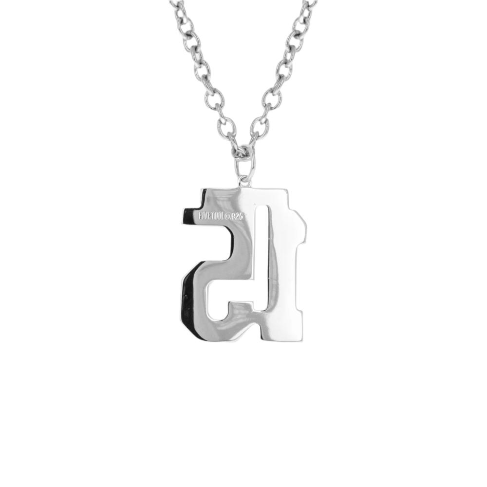 Custom Jersey Number Necklace | Custom Number Pendant | Sterling Silver
