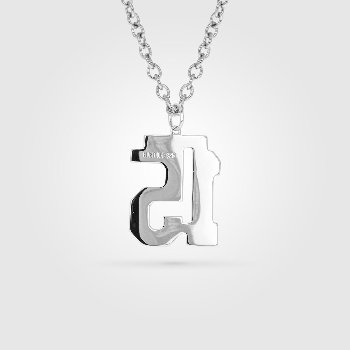 Custom Jersey Number Necklace | Custom Number Pendant | Sterling Silver