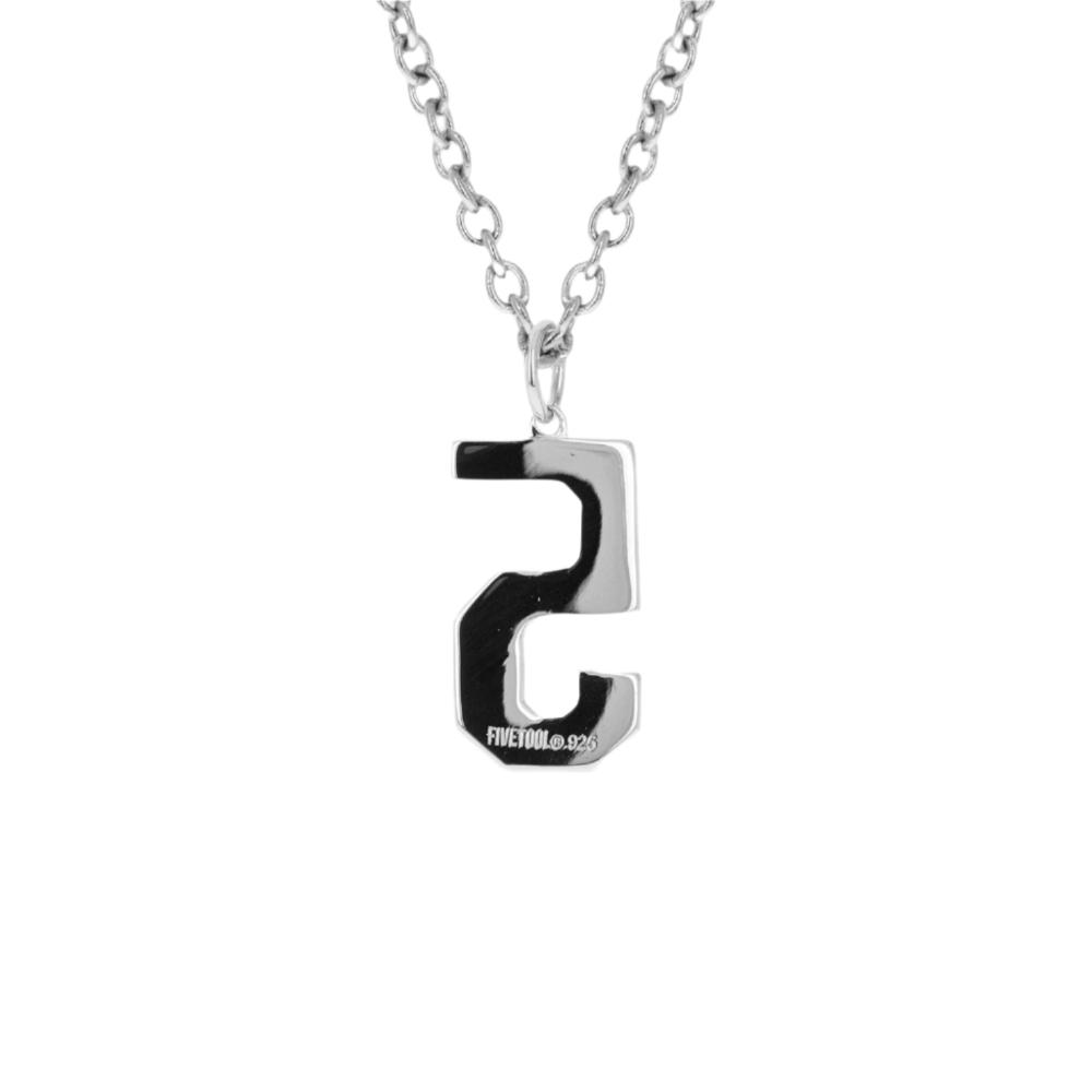 Custom Jersey Number Necklace | Custom Number Pendant | Sterling Silver
