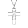 XL Gridiron Football Cross Necklace | Football Cross Pendant | All In Faith | Sterling Silver