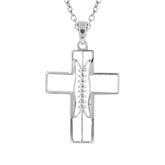 XL Gridiron Football Cross Necklace | Football Cross Pendant | All In Faith