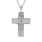 Extra Large Pigskin Football Cross Necklace | Sterling Silver | Football Cross Pendant | All In Faith