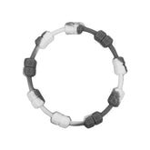 Fitness Power Bracelet Grey And White