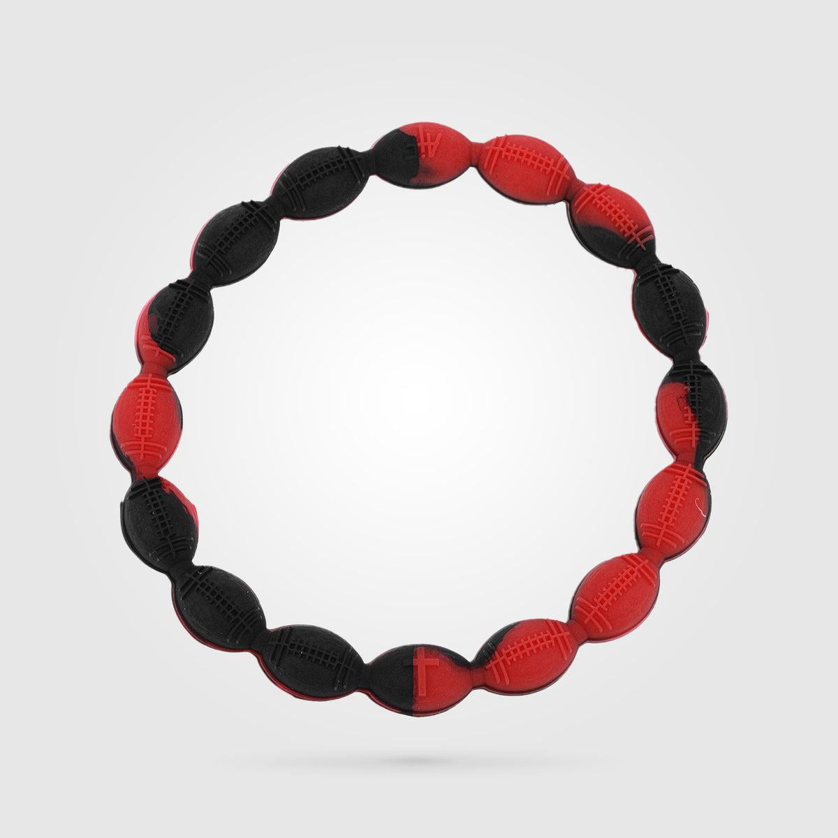 Football Power Bracelet Red And Black