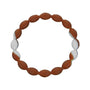 Power Band Football Bracelet | University Of Texas Football Bracelet | UT Football Bracelet | Burnt Orange & White