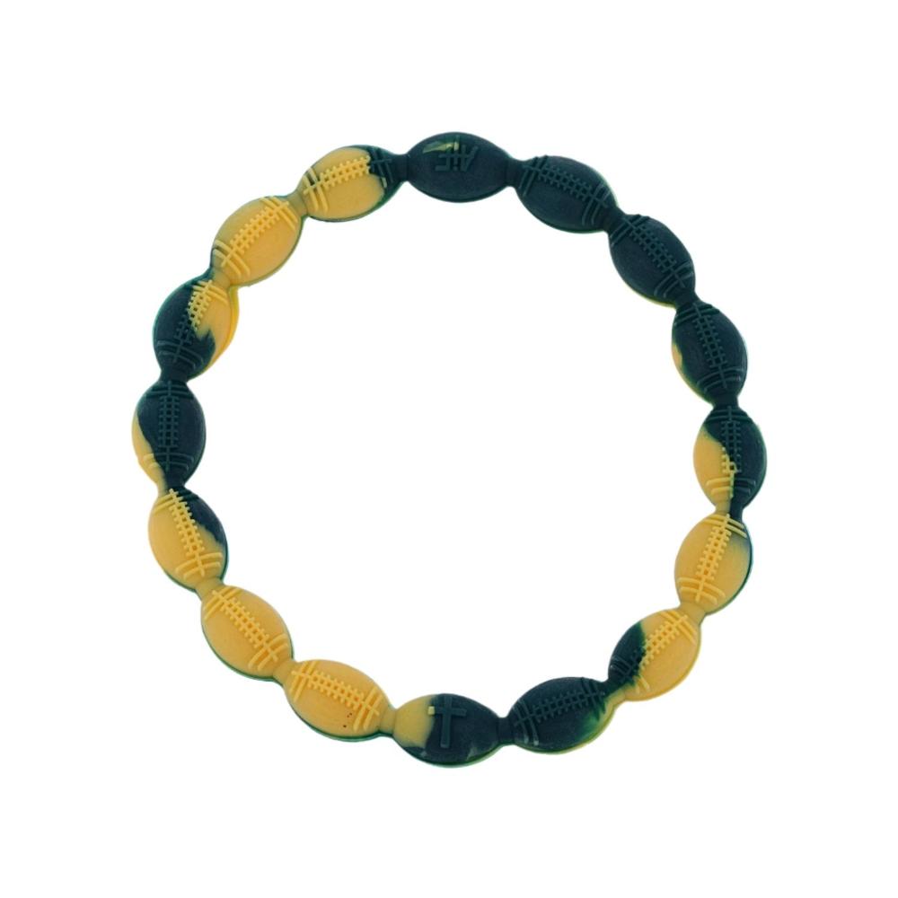 Football Power Bracelet Green And Gold