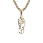 Gold Marathon Necklace | 14k Gold | 10K Gold | 13.1 Mile Half Marathon Pendant