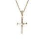 Mini Baseball Bat Cross Necklace | Gold