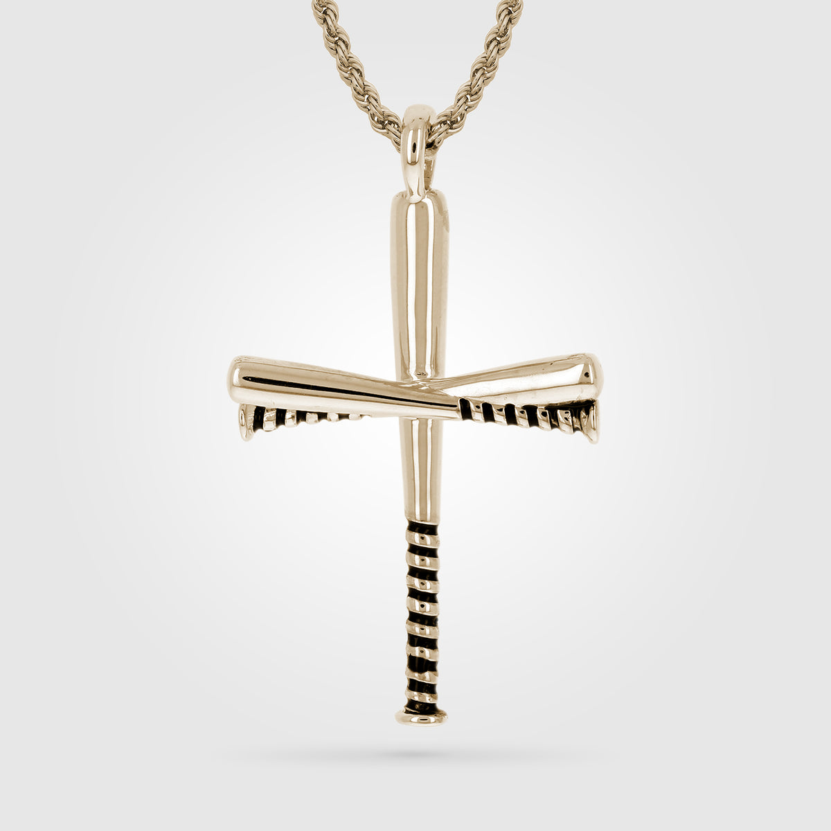 Golden Baseball Cross with Home Plate Pendant and Chain (FREE SHIPPING –  HOF JEWELRY