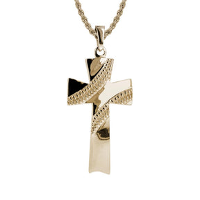 Baseball Cross Necklace | Gold