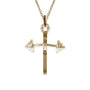 Youth Barbell Cross Necklace AIF