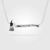 Sterling Mini Firefighter Axe Necklace