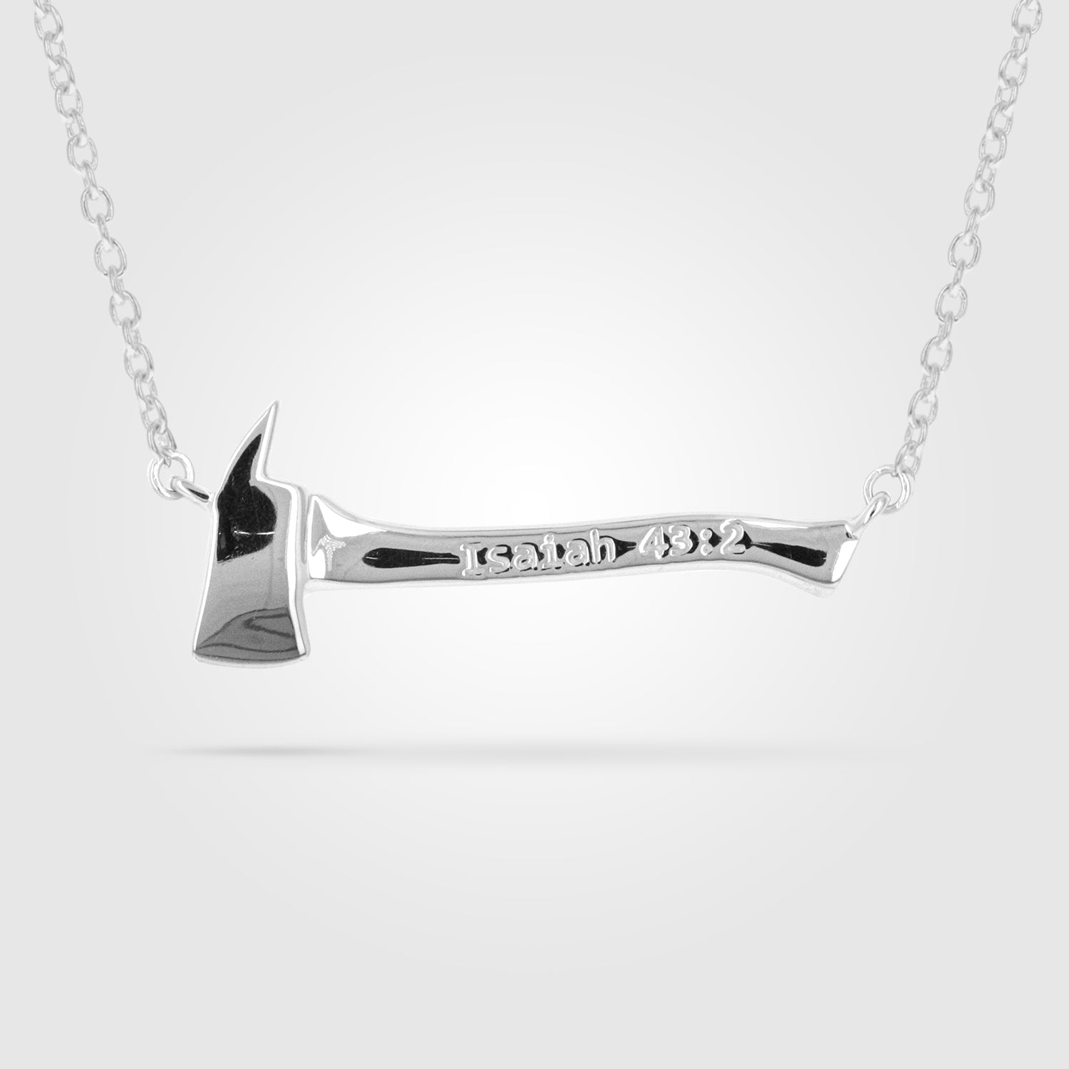 Gold Mini Firefighter Axe Necklace