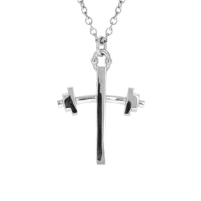 Barbell Cross Necklace AIF