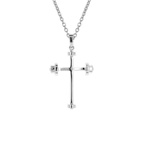 Sterling Mini Athlete's Cross