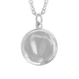 Volleyball Necklace w/ Dangle Cross Pendant | Gold | Back